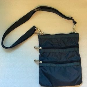 LeSportsac, Lightweight, Nylon, Cross Body Purse, Dark Navy, 9x7